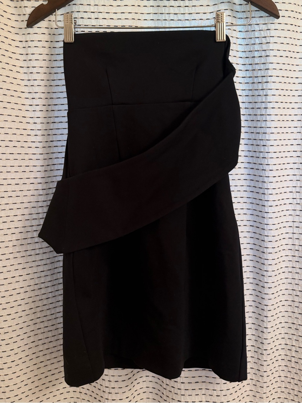 Finders Black Wrap Mini Dress